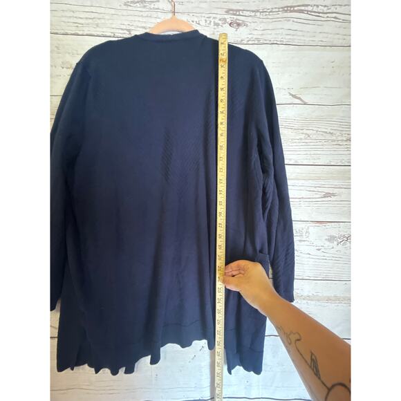 Simply Scarlett Navy Blue Cardigan Women Sz L - Picture 8 of 9